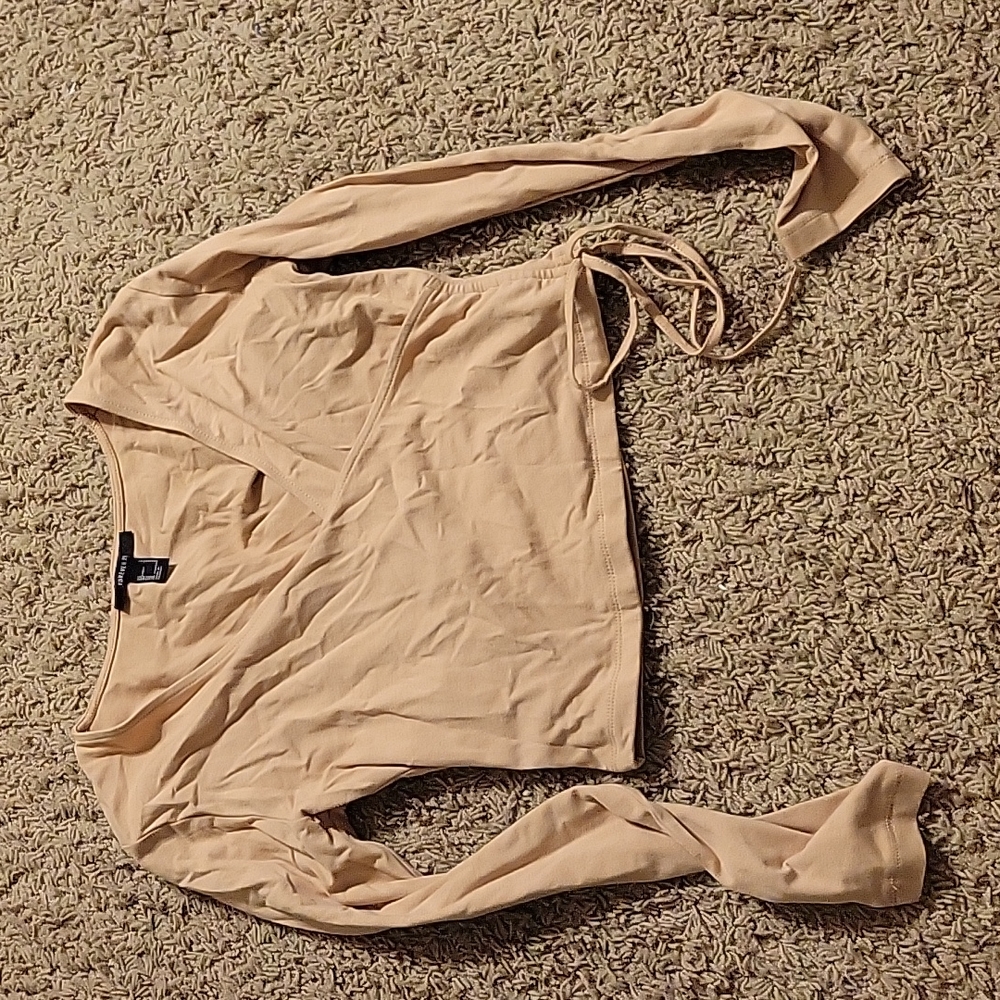 Light brown long sleeve top